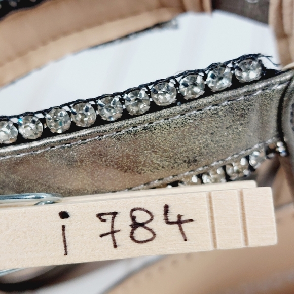 NEW Adrienne Vittadini Gracy Jeweled High Heel Ankle Strap Dress Sandals I784 - Picture 11 of 11